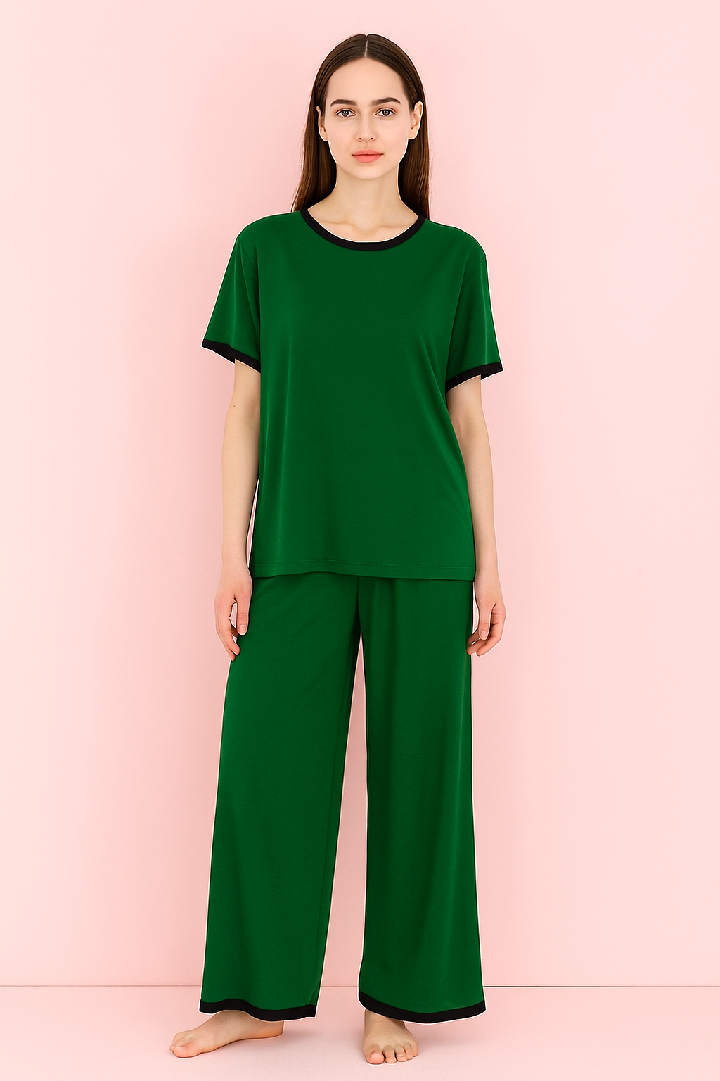 GREEN SOLID PJ SET