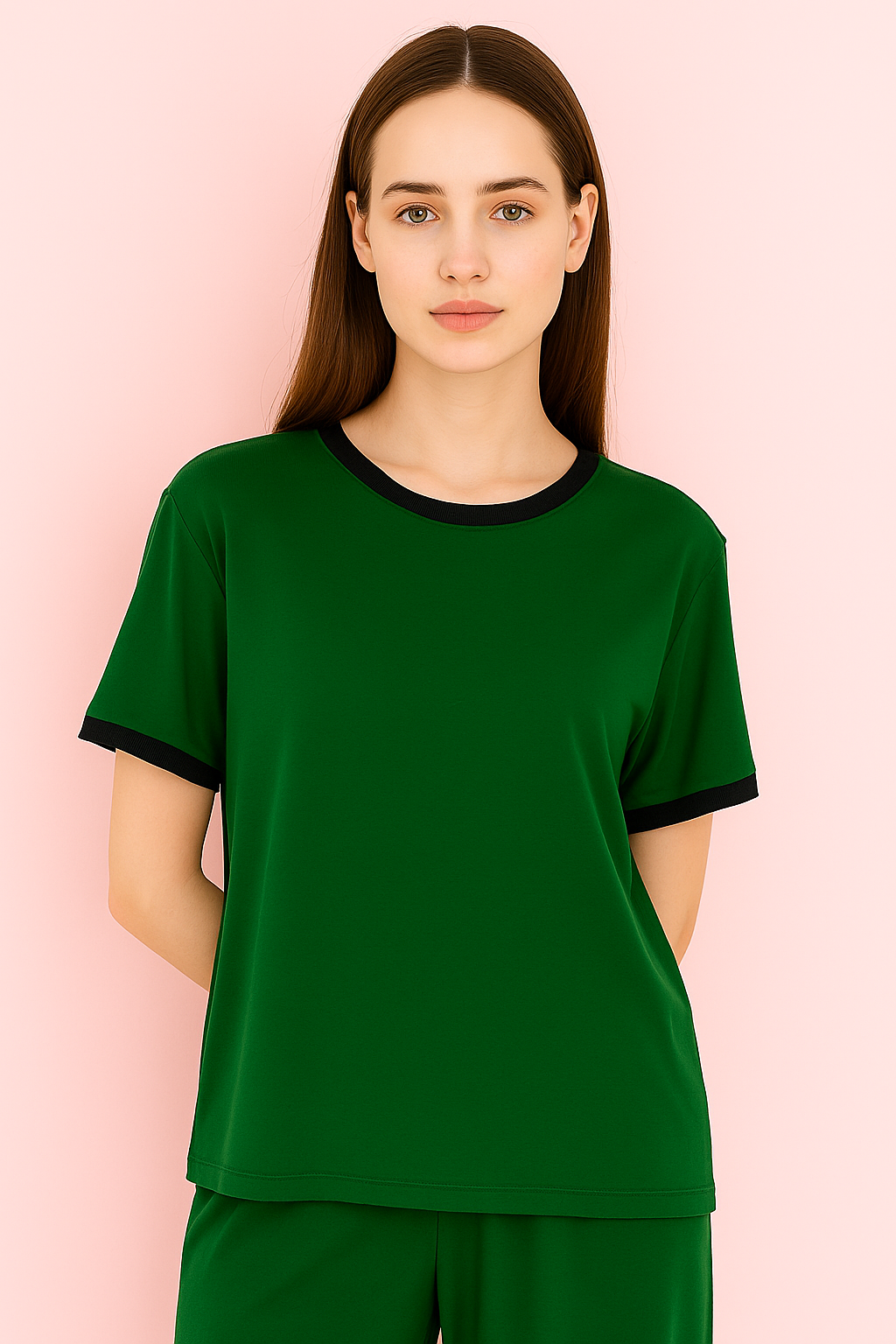 GREEN SOLID PJ SET