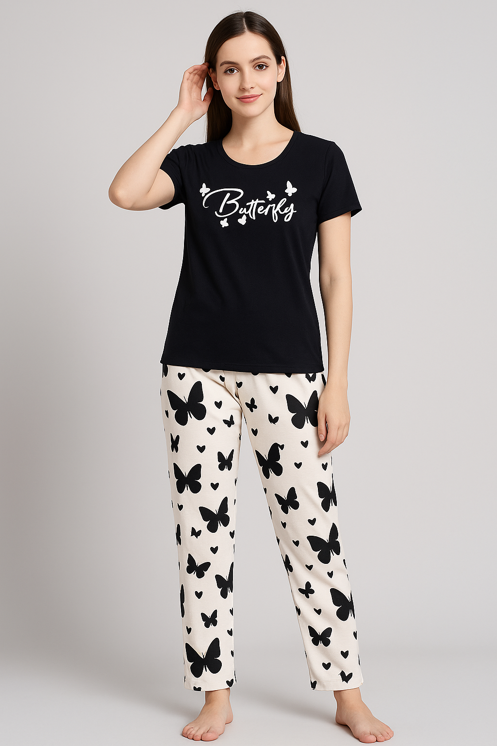NIGHTWEAR T-SHIRT WITH PAJAMA SET