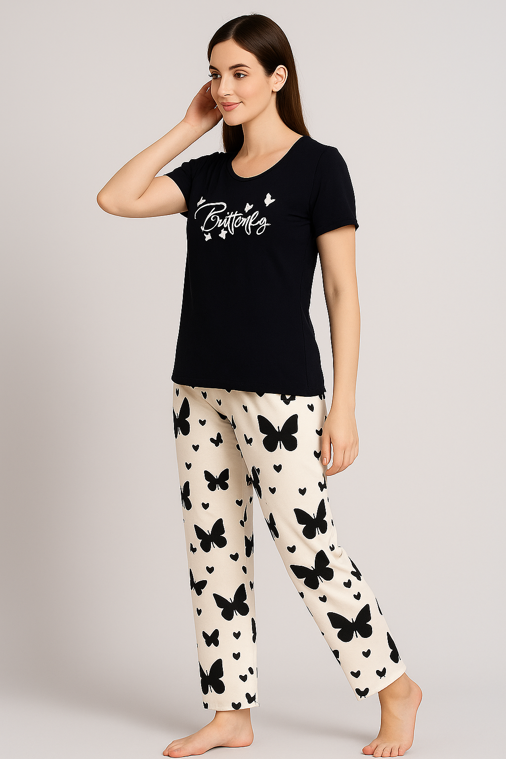 NIGHTWEAR T-SHIRT WITH PAJAMA SET