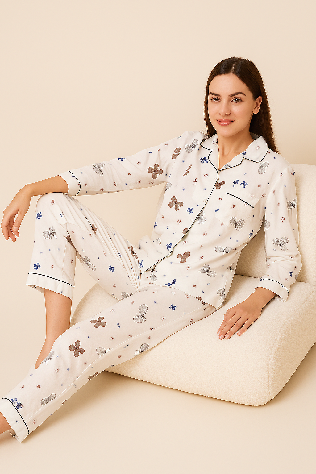 NIGHTWEA SHIRT WITH PAJAMA SET