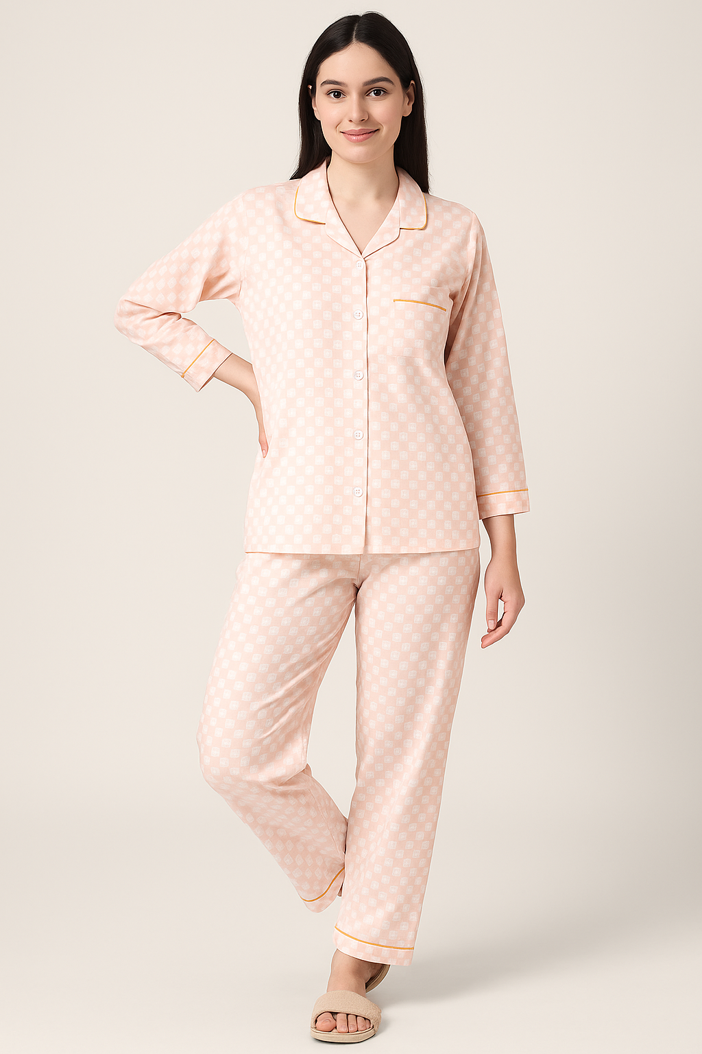 NIGHTWEA SHIRT WITH PAJAMA SET