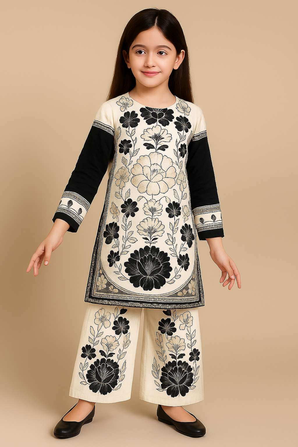 2 PIECE - PRINTED CAMBRIC SUIT