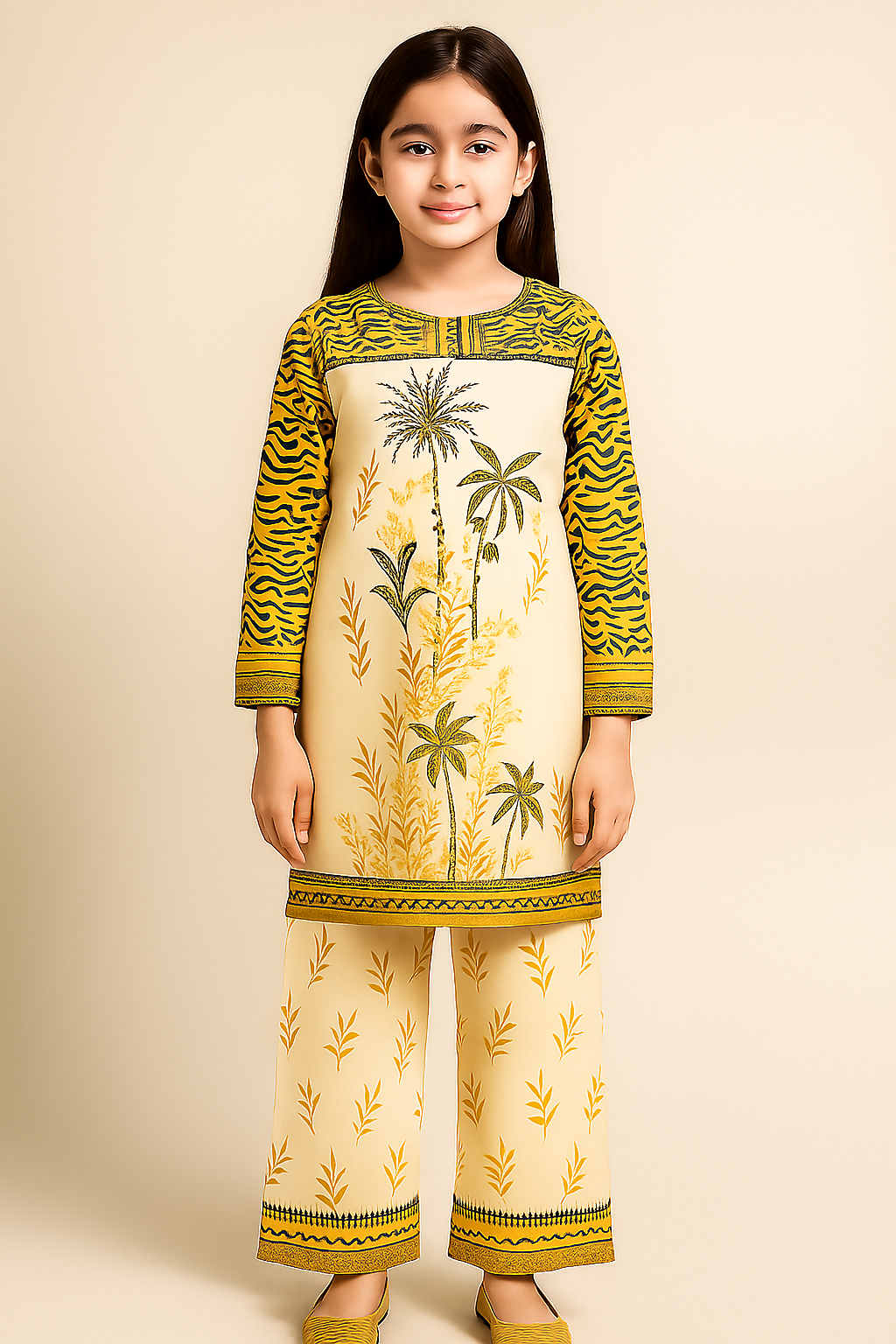 2 PIECE - PRINTED CAMBRIC SUIT
