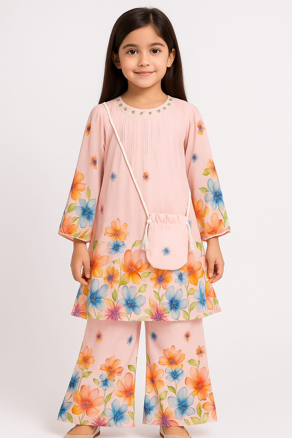2 PIECE - PRINTED CHIFFON SUIT