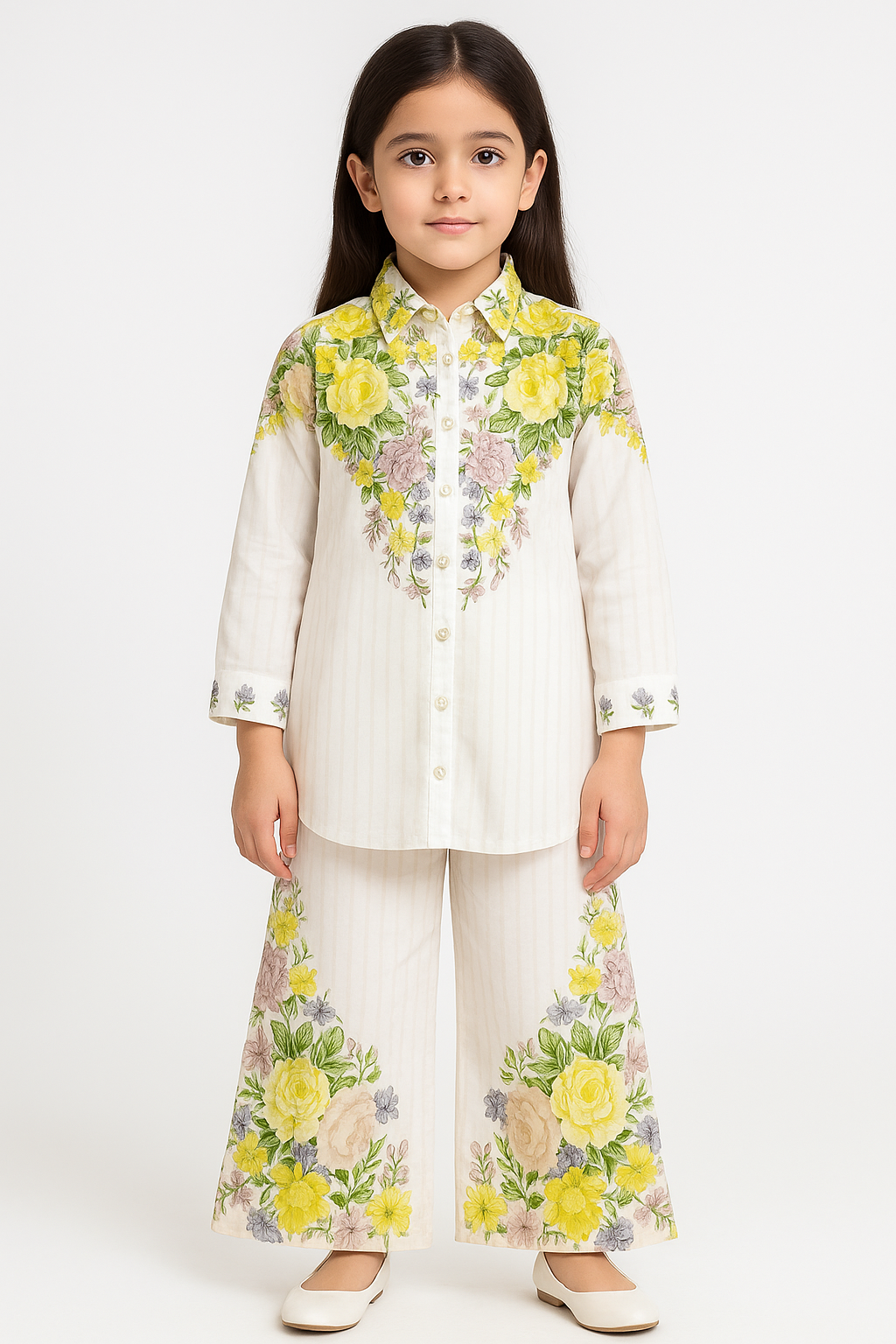 2 PIECE - PRINTED CAMBRIC SUIT