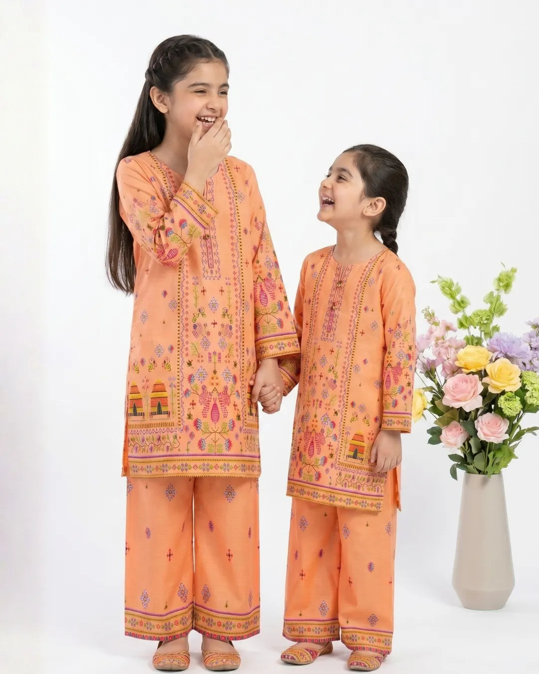 2 PIECE - PRINTED CAMBRIC SUIT