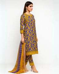 3 PIECE - EMBROIDERED LAWN SUIT