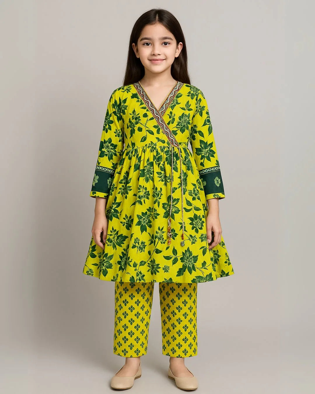 2 PIECE - PRINTED CAMBRIC SUIT