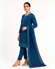 3 PIECE - EMBROIDERED LAWN SUIT