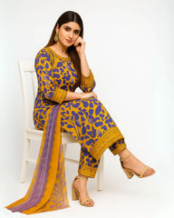 3 PIECE - EMBROIDERED LAWN SUIT