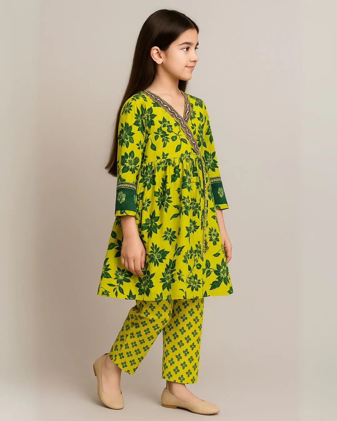 2 PIECE - PRINTED CAMBRIC SUIT