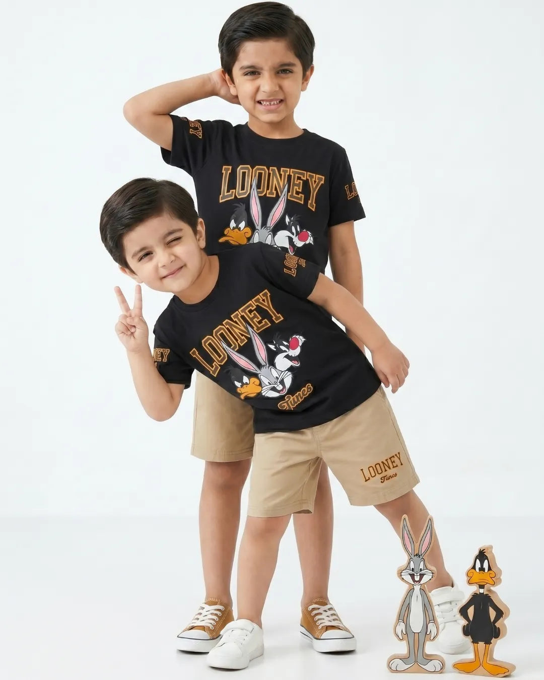MINI WESTERN COTTON SHORT SET