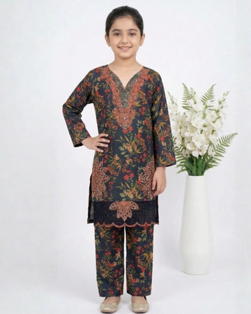 2 PIECE - EMBROIDERED LAWN SUIT