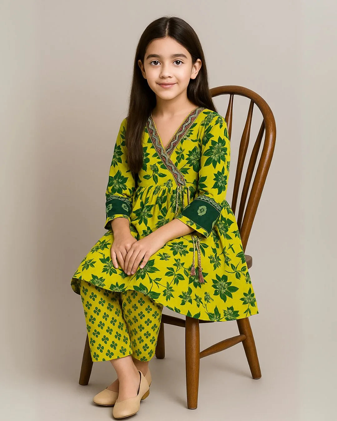 2 PIECE - PRINTED CAMBRIC SUIT