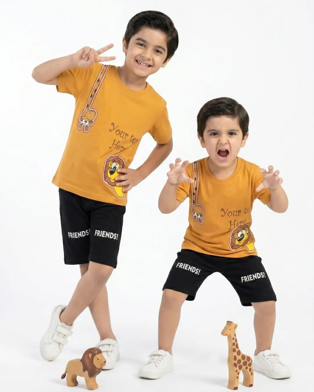 MINI WESTERN COTTON SHORT SET