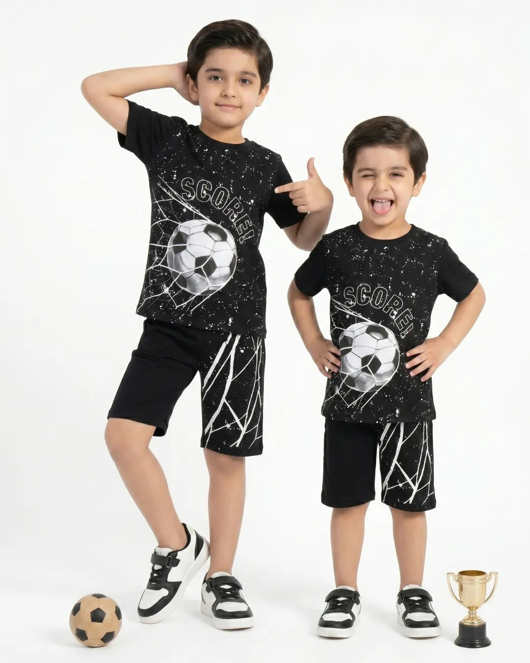 MINI WESTERN COTTON SHORT SET