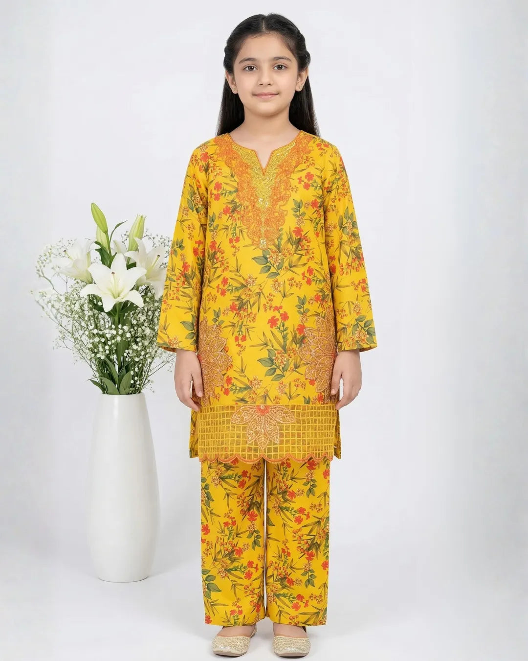 2 PIECE - EMBROIDERED LAWN SUIT