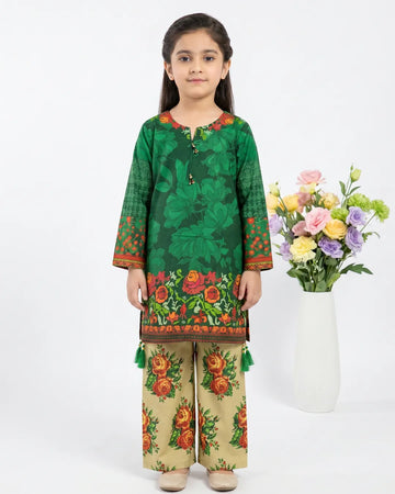 2 PIECE - PRINTED CAMBRIC SUIT