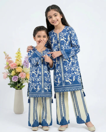 2 PIECE - PRINTED CAMBRIC SUIT