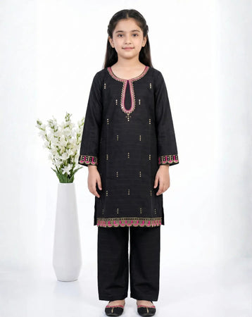 2 PIECE - EMBROIDERED COTTON SUIT