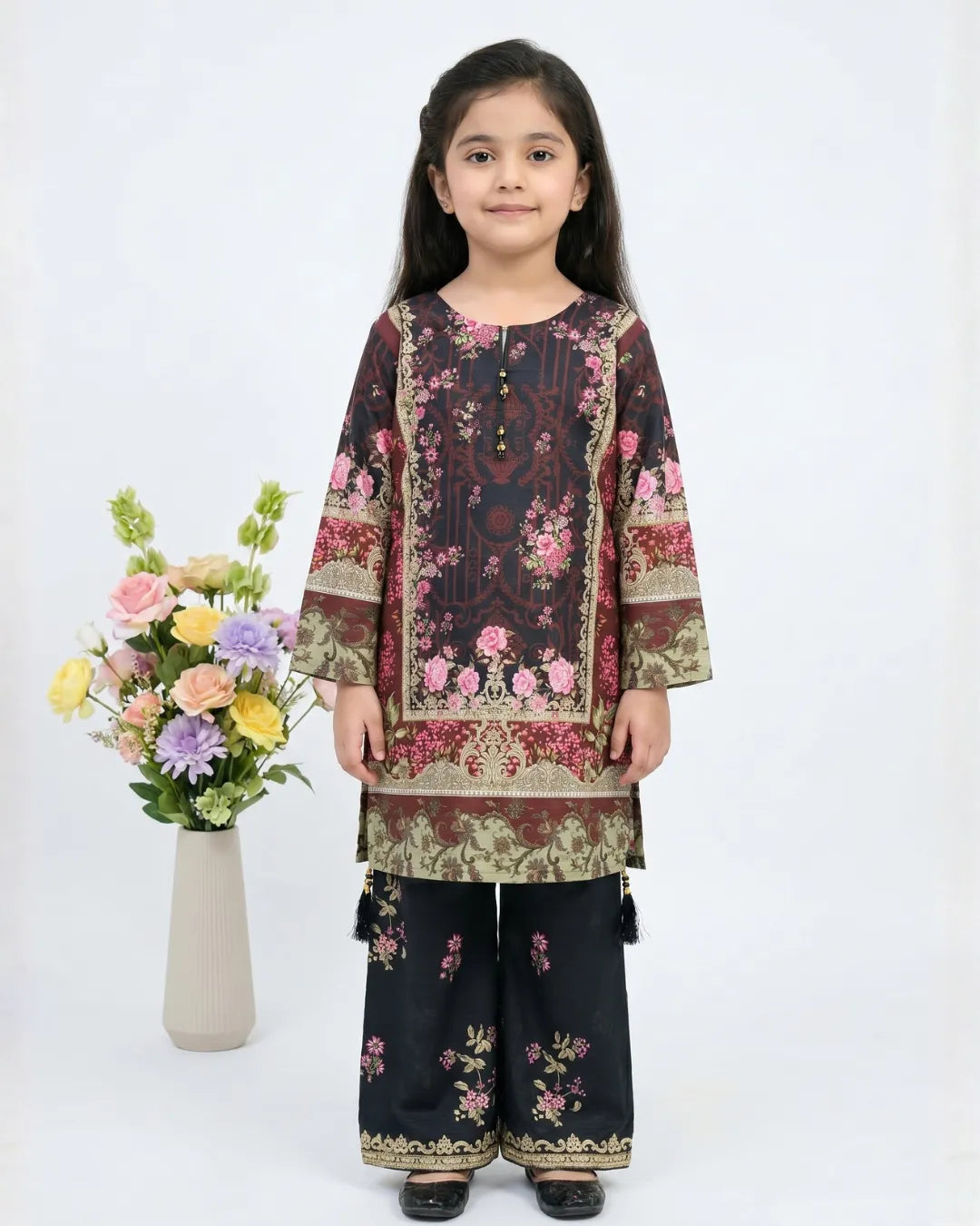 2 PIECE - PRINTED CAMBRIC SUIT