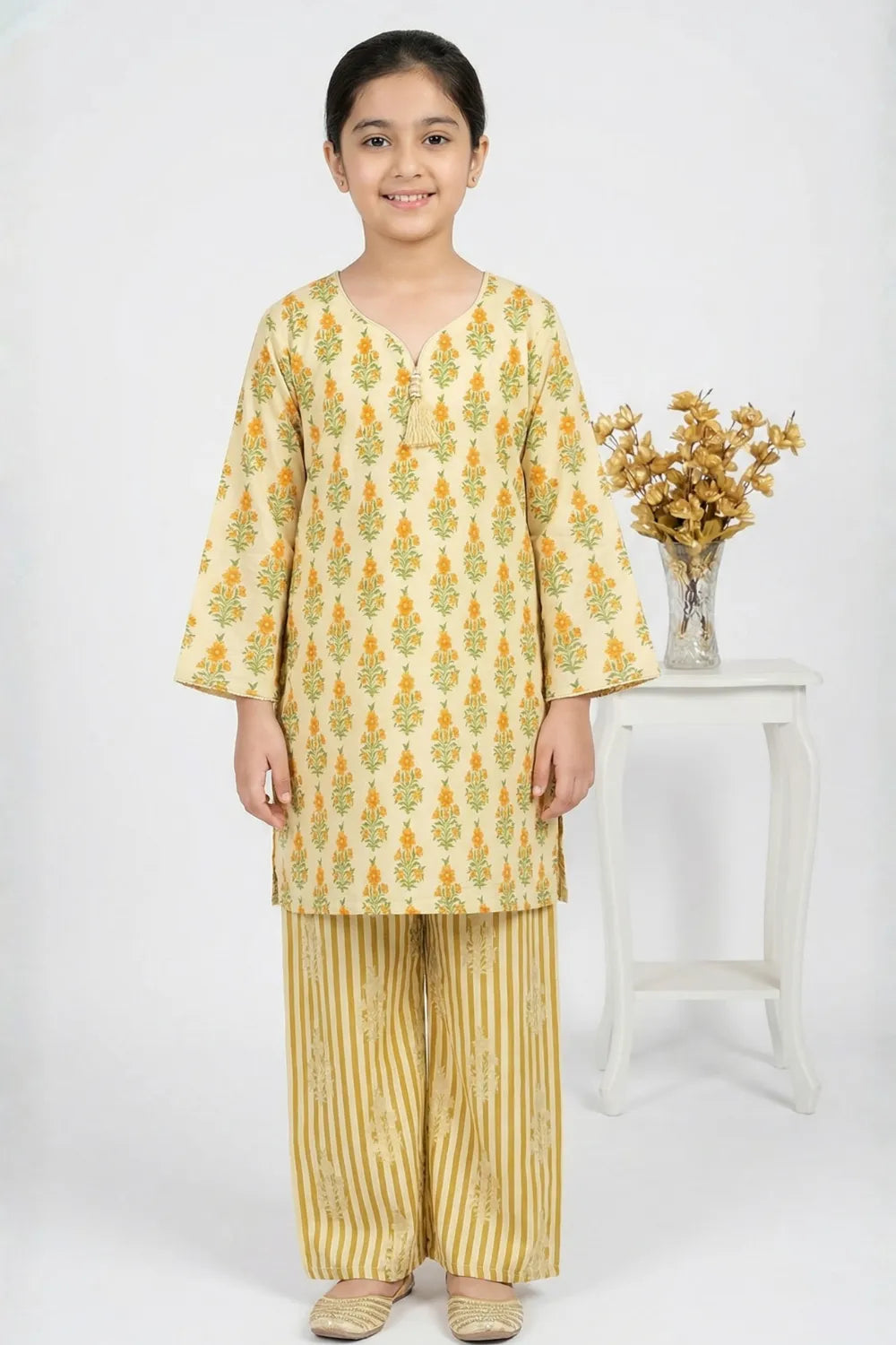 2 PIECE - PRINTED CAMBRIC SUIT
