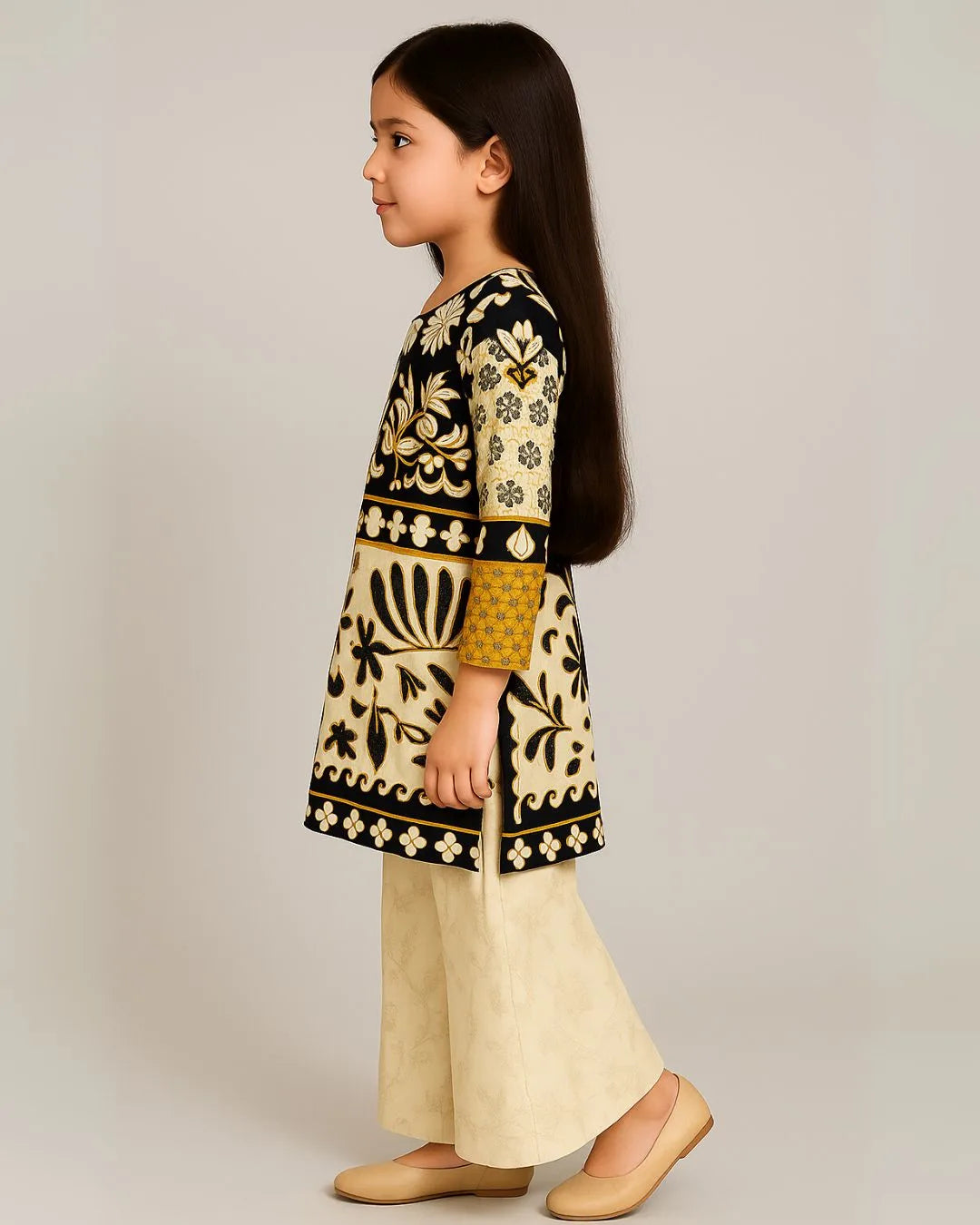 2 PIECE - PRINTED CAMBRIC SUIT