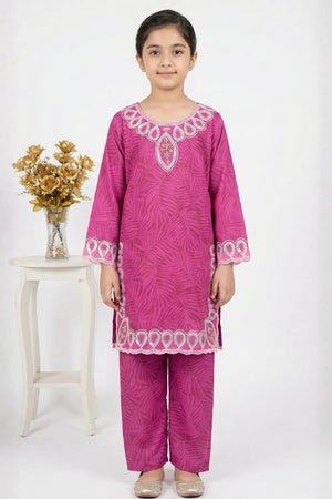 2 PIECE - EMBROIDERED LAWN SUIT