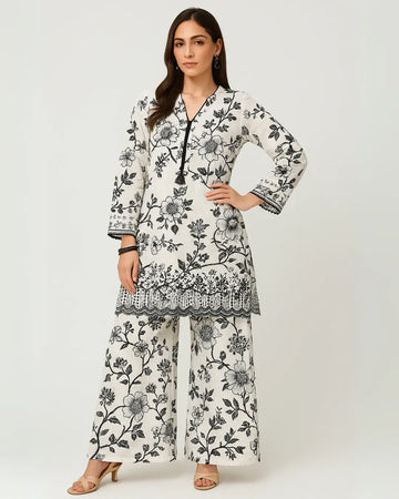 2 PIECE - CHIKANKARI LAWN SUIT