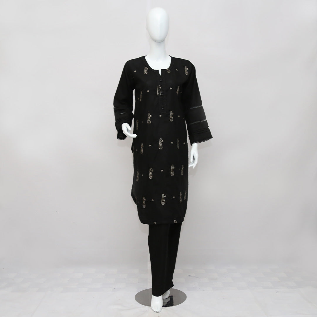 2 PIECE EMBROIDERED KHADDAR SUIT
