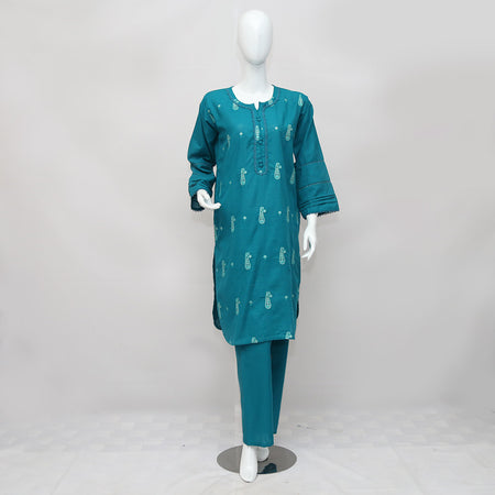 2 PIECE EMBROIDERED KHADDAR SUIT