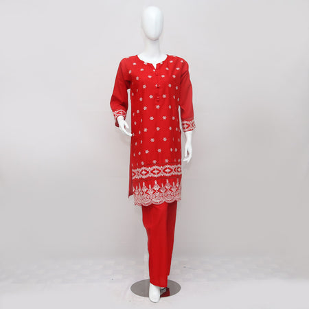 2 PIECE EMBROIDERED KHADDAR SUIT