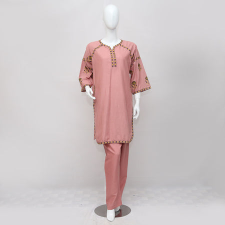 2 PIECE EMBROIDERED KHADDAR SUIT