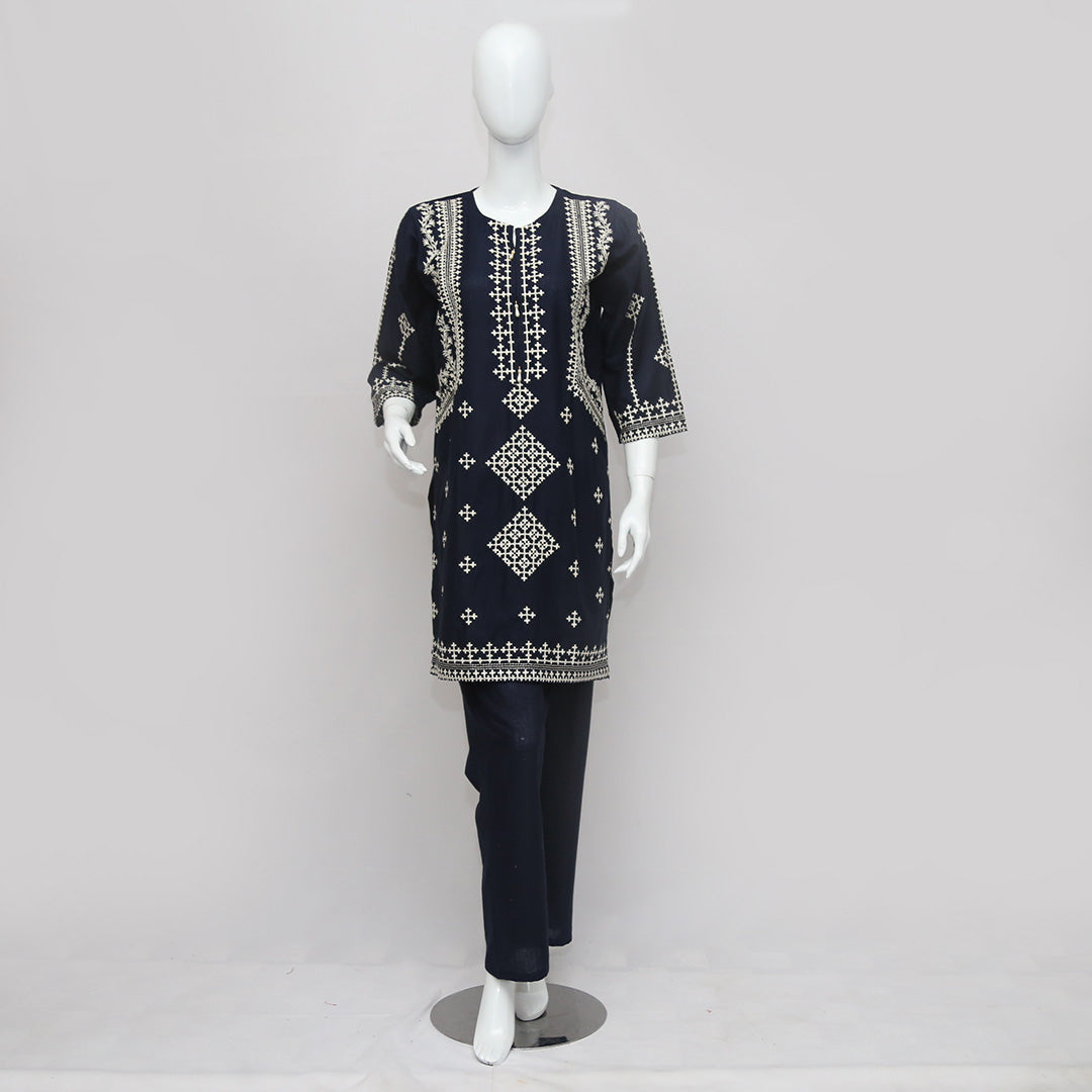 2 PIECE EMBROIDERED KHADDAR SUIT