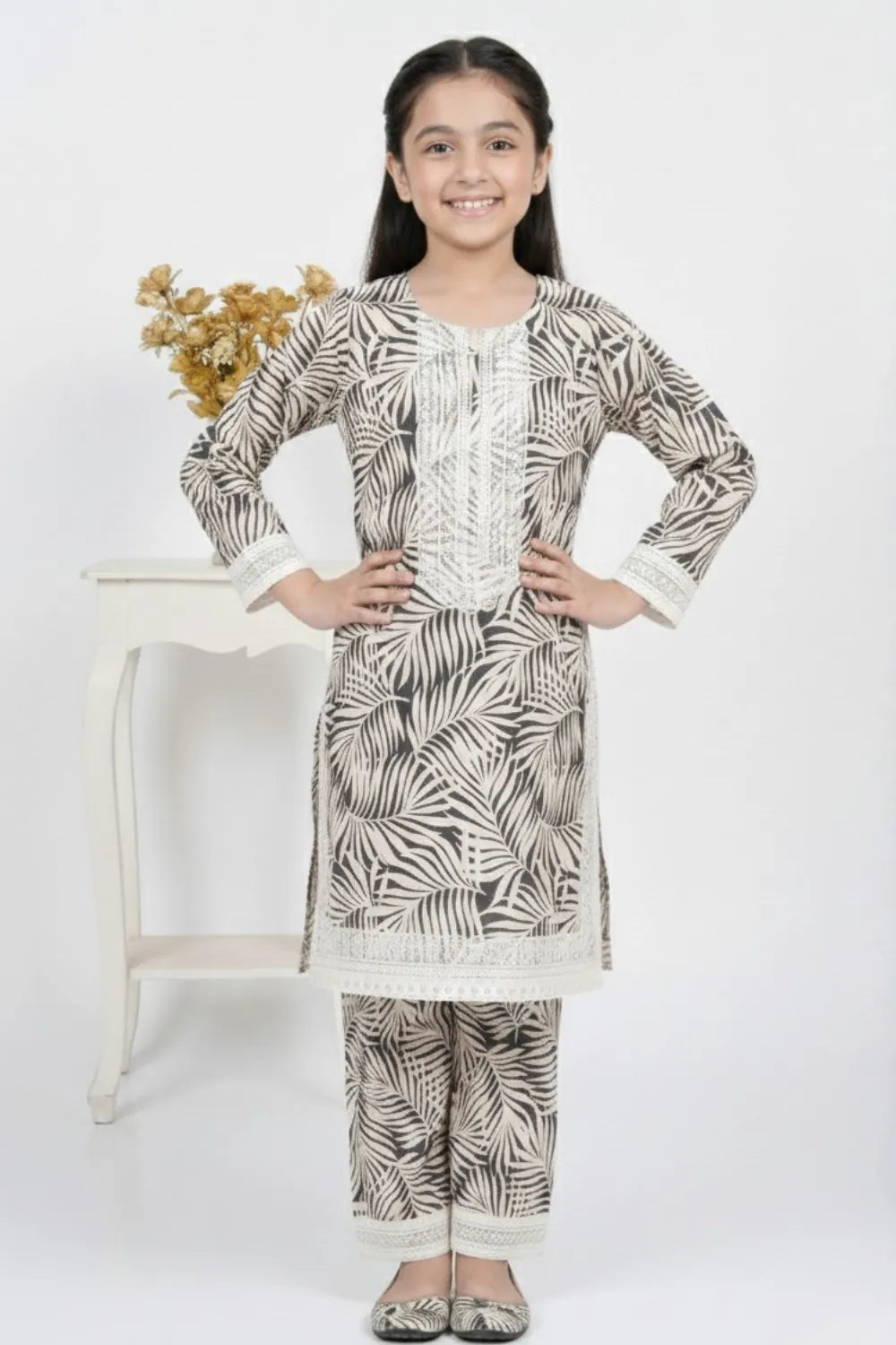 2 PIECE - EMBROIDERED LAWN SUIT