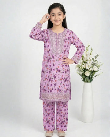 2 PIECE - EMBROIDERED LAWN SUIT