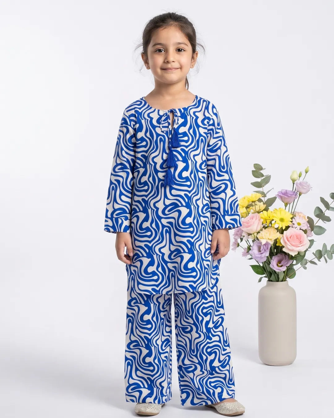 2 PIECE - PRINTED LINEN SUIT