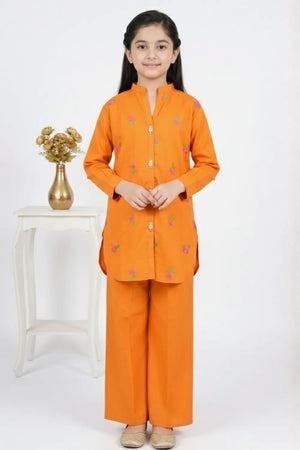 2 PIECE - EMBROIDERED COTTON SUIT