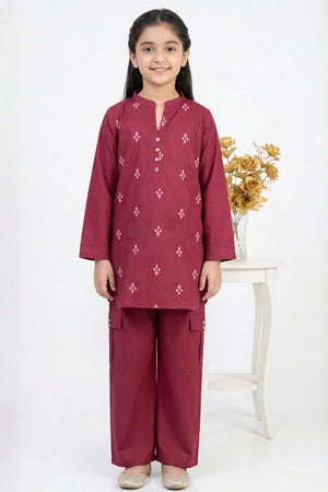 2 PIECE - EMBROIDERED COTTON CARGO SUIT