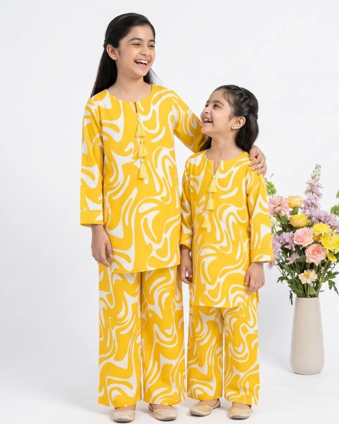 2 PIECE - PRINTED LINEN SUIT
