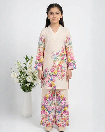 2 PIECE - PRINTED CAMBRIC SUIT