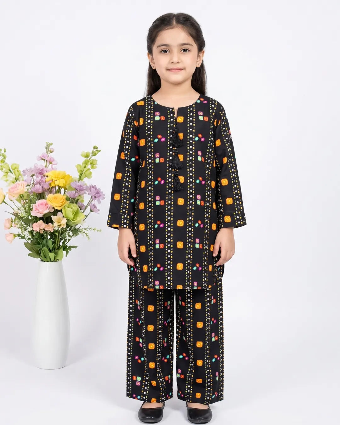 2 PIECE - PRINTED LINEN SUIT