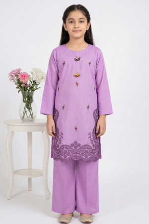2 PIECE - EMBROIDERED KHADDAR SUIT
