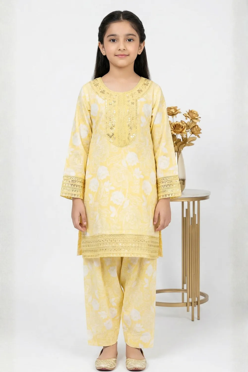 2 PIECE - EMBROIDERED LAWN SUIT