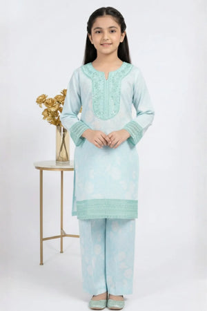 2 PIECE - EMBROIDERED LAWN SUIT