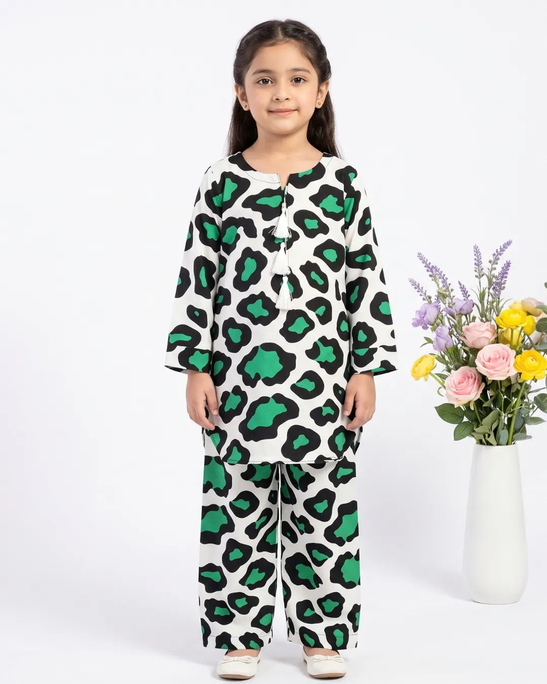 2 PIECE - PRINTED LINEN SUIT