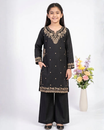 2 PIECE - EMBROIDERED COTTON SUIT