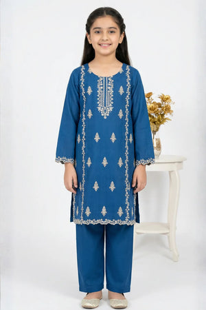 2 PIECE - EMBROIDERED CAMBRIC SUIT