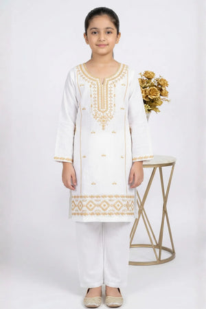 2 PIECE - EMBROIDERED CAMBRIC SUIT